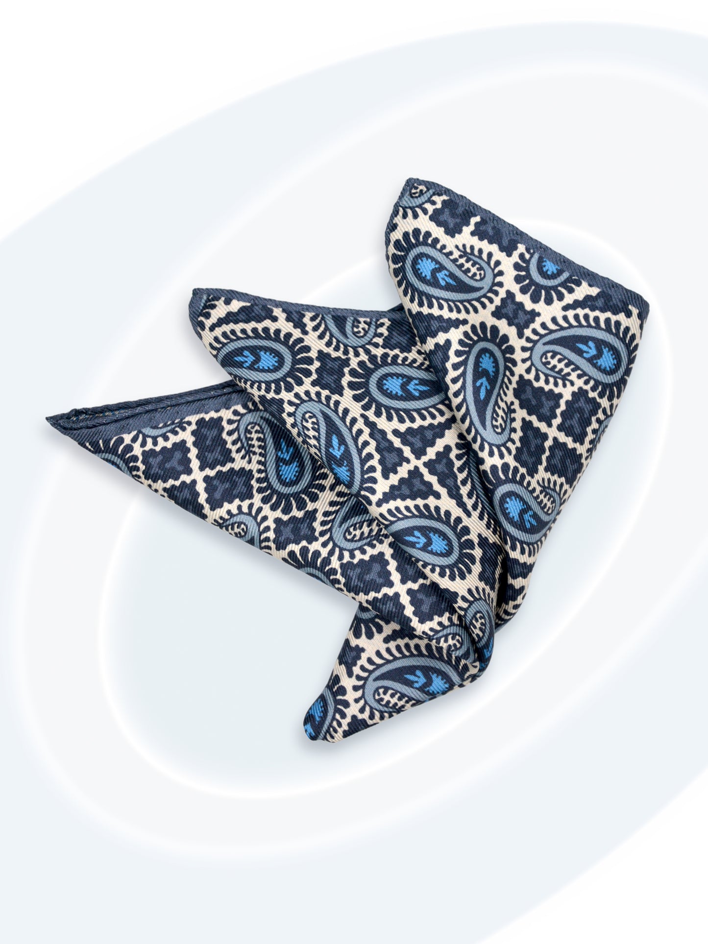 Two Tone Silk Pocket Square