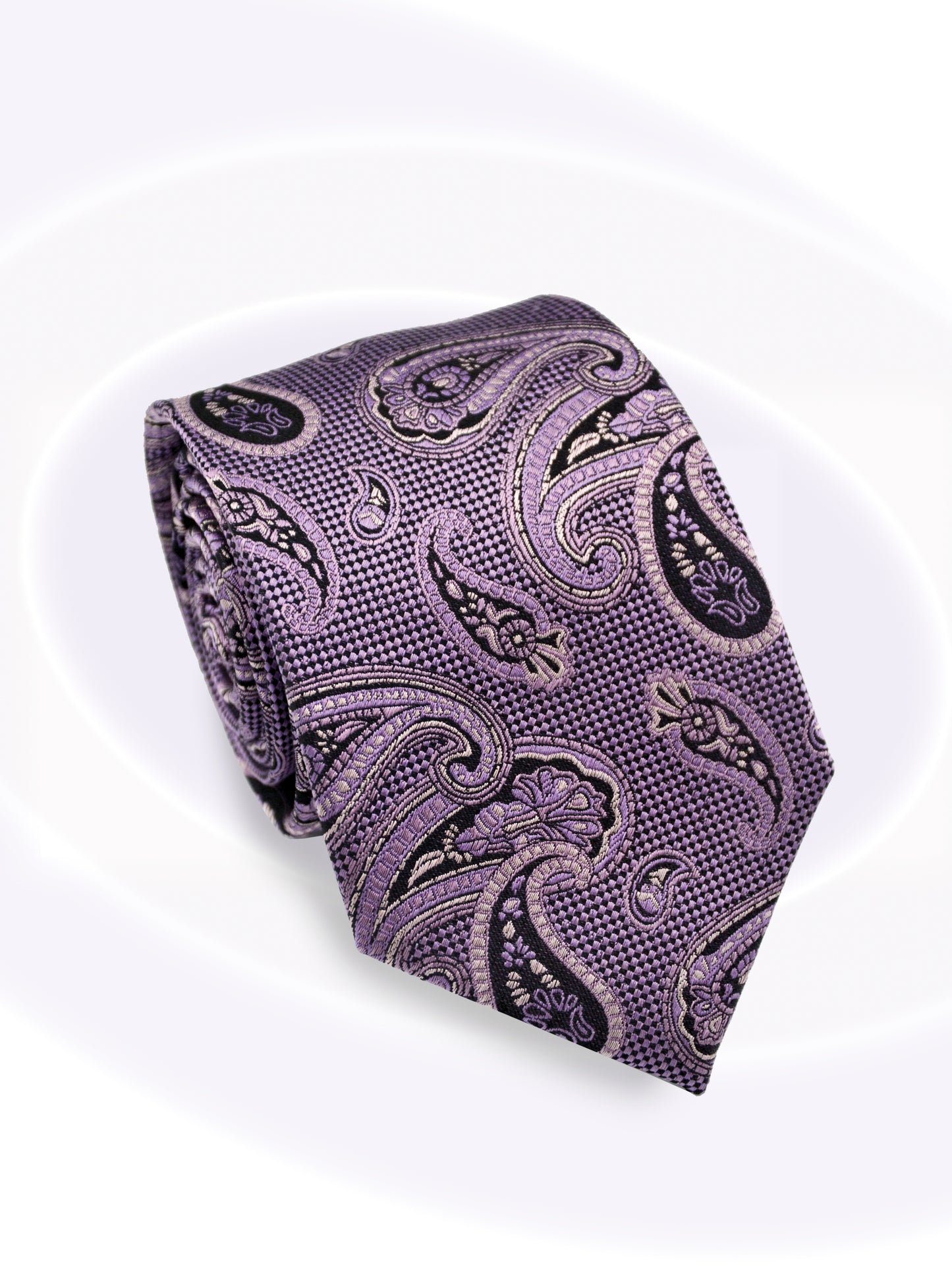SilkPaisleyTie_OldRose_BlackRoll