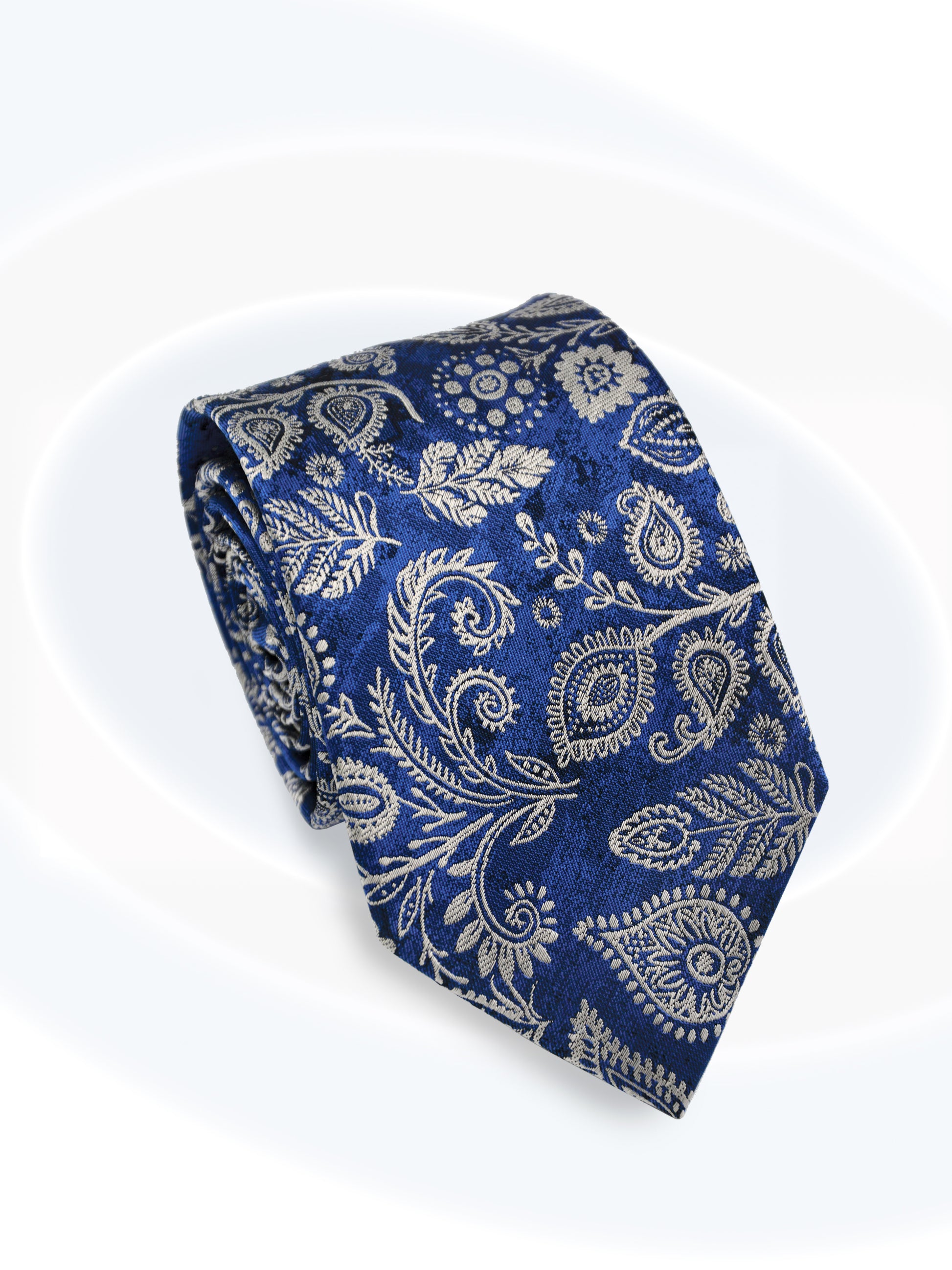 SilkPaisleyTie_Royal_GrayRoll
