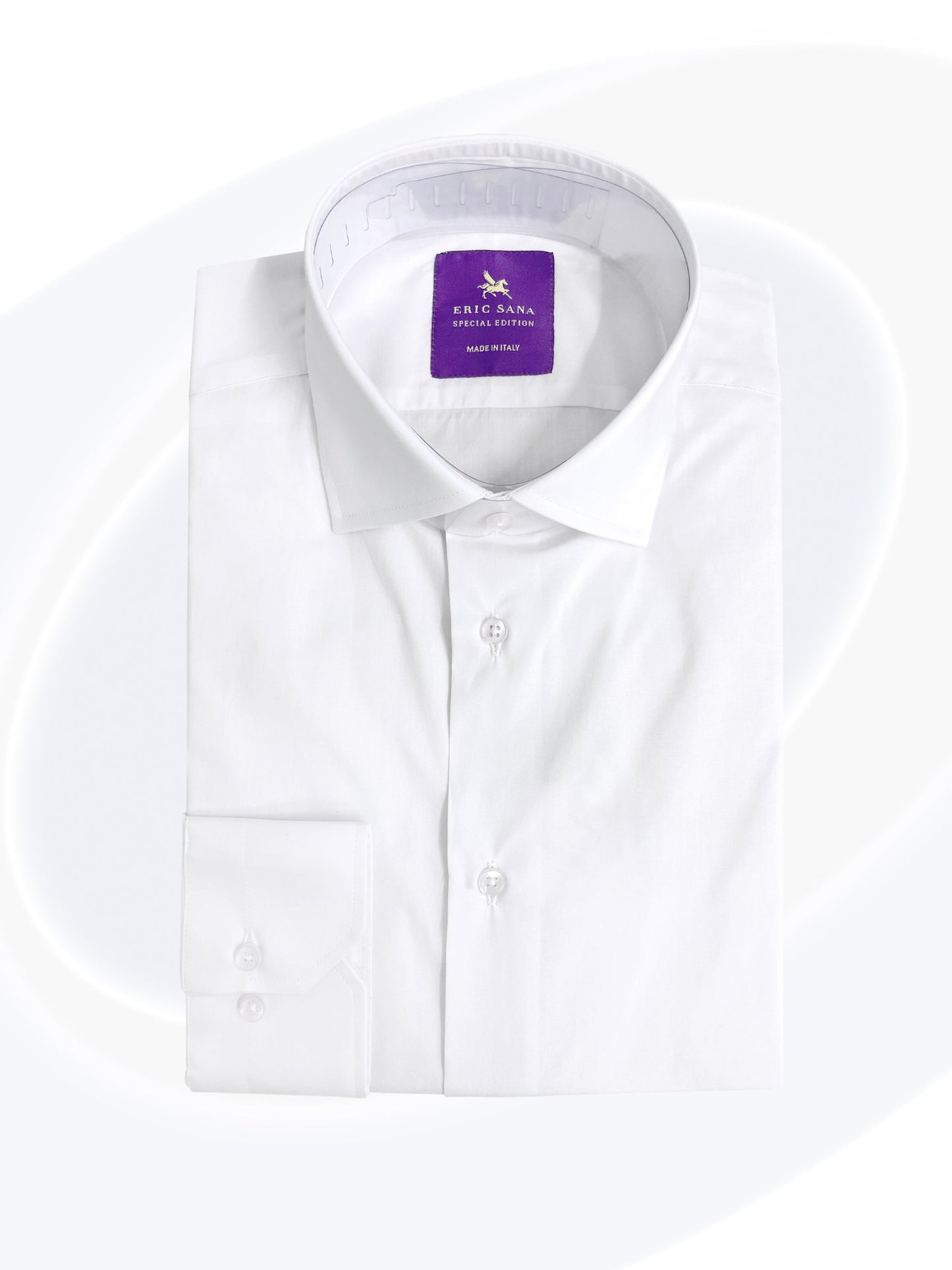 White dress shirt folded