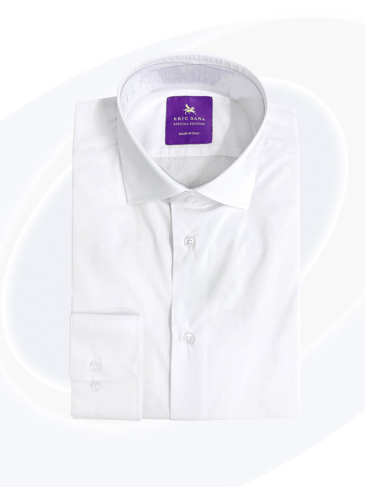 White dress shirt folded