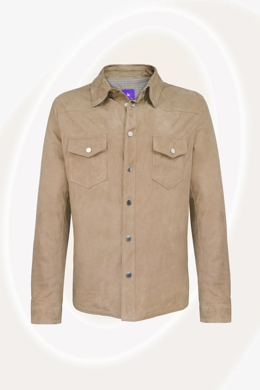 Blazer en daim camouflage