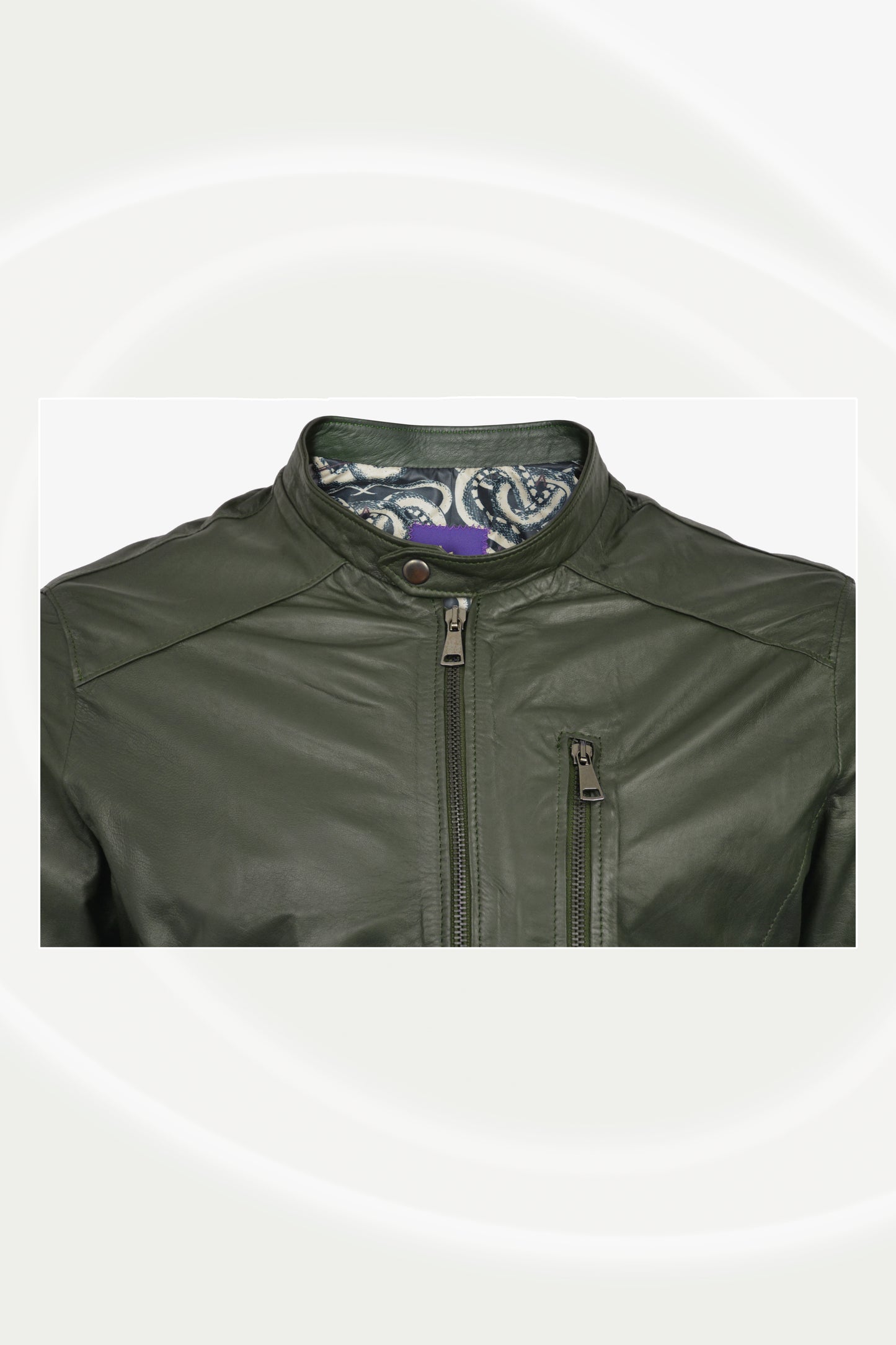Veste en cuir Tamponato