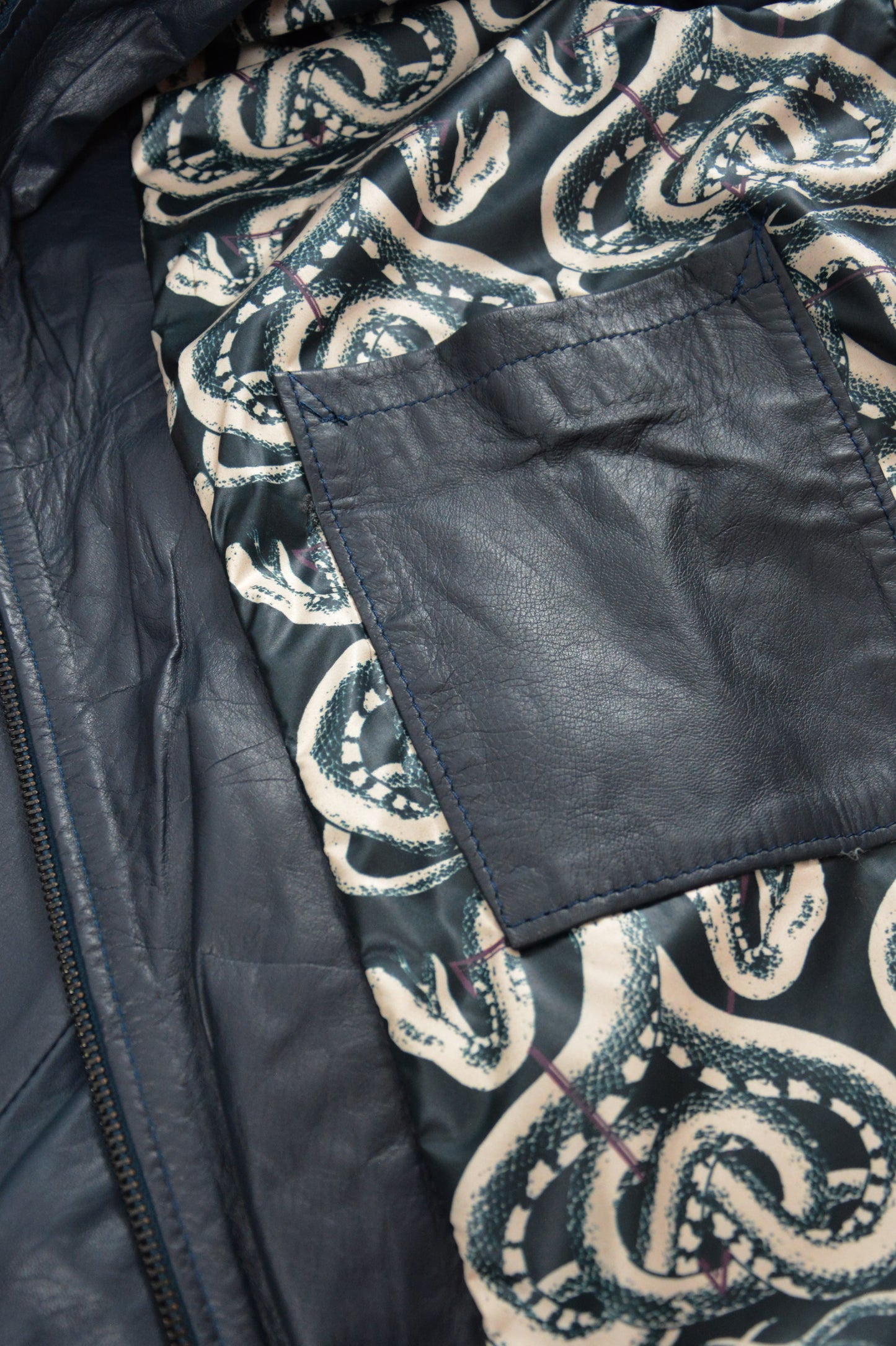 Veste en cuir Tamponato