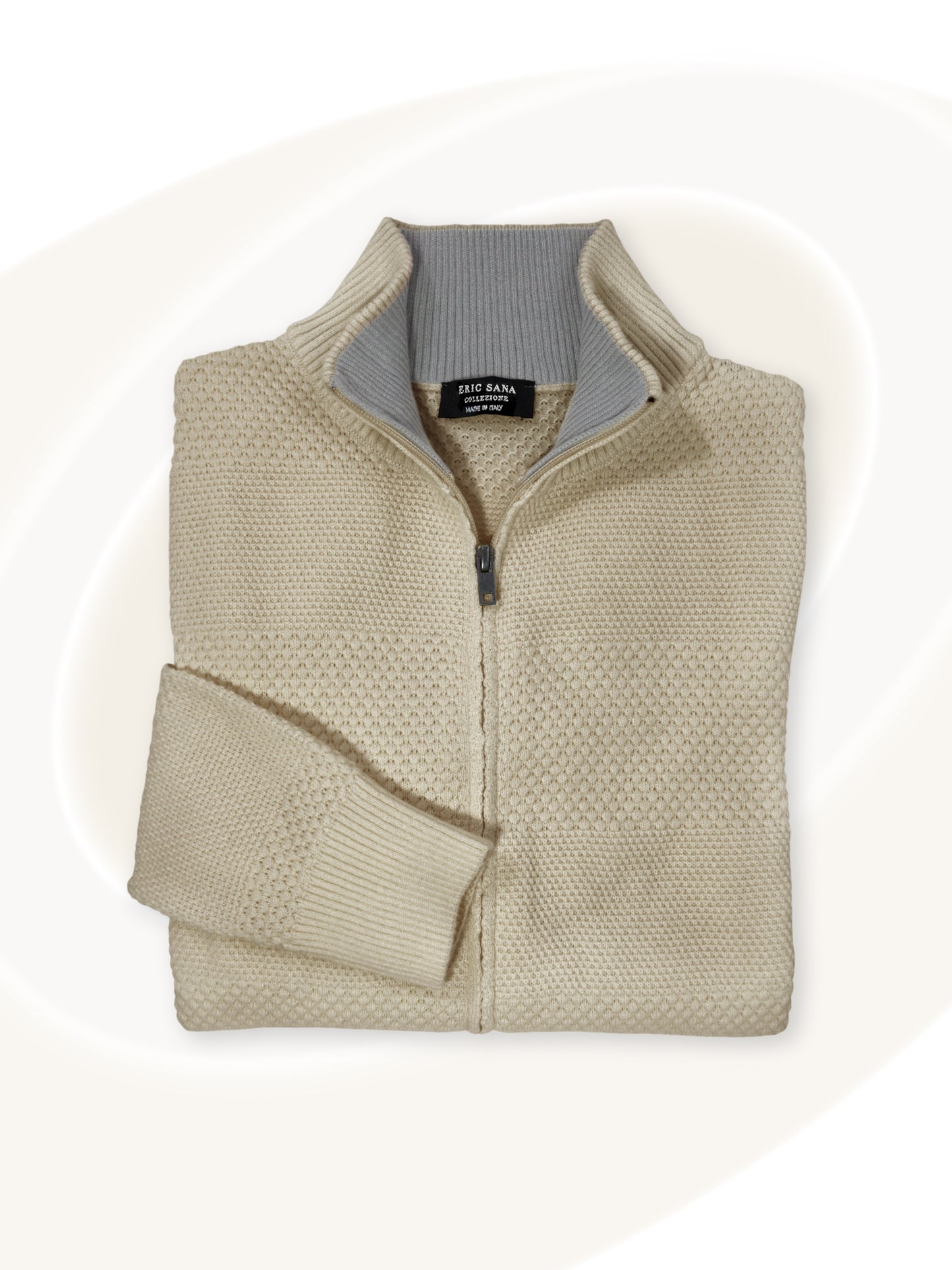 Pull à col fermé zippé