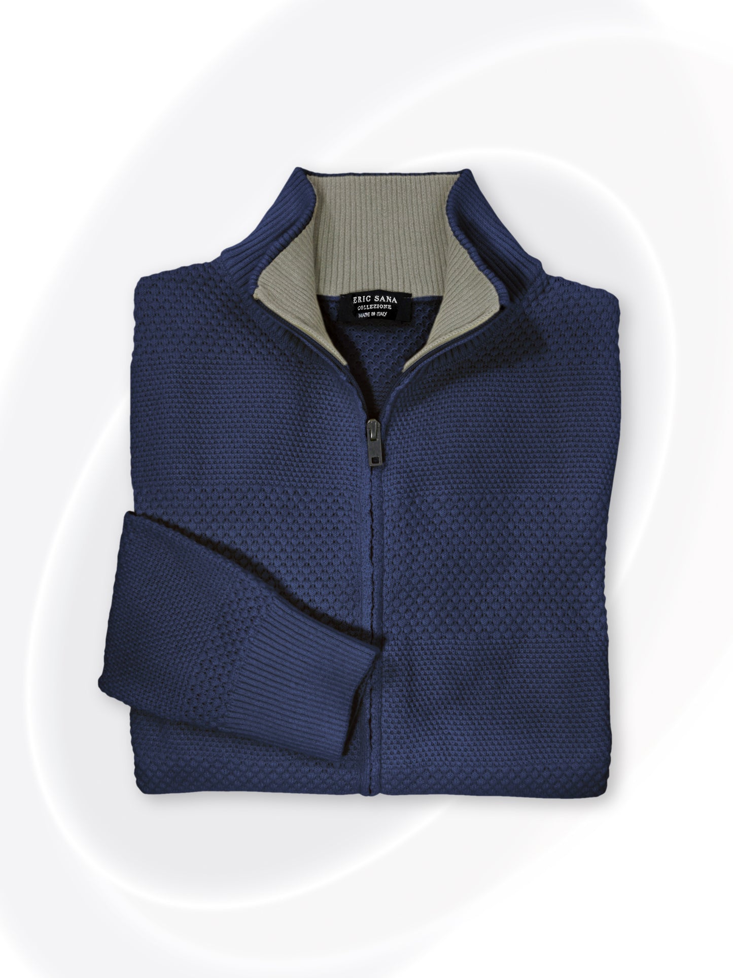 Pull à col fermé zippé