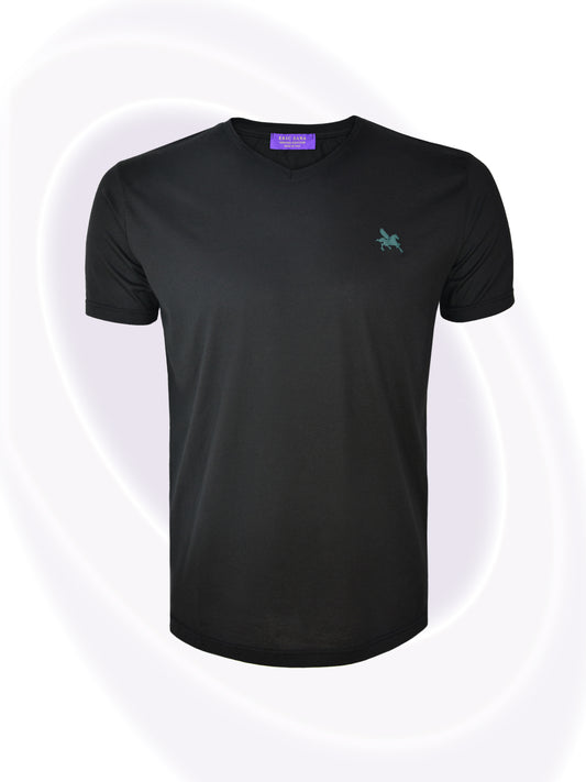 Filo_V-neck_Shirt_Black
