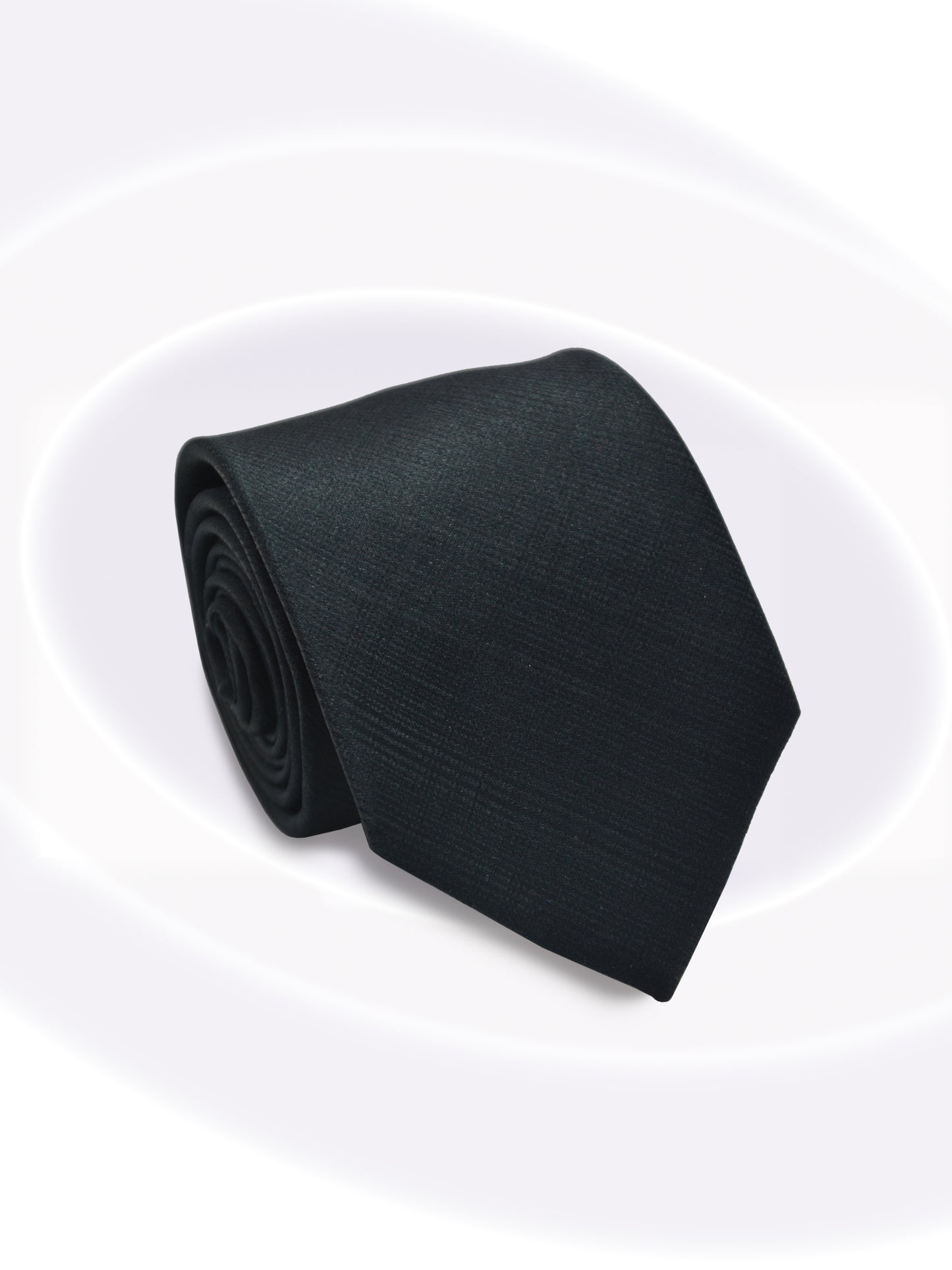 Fine Italian Silk Tie_Black_roll