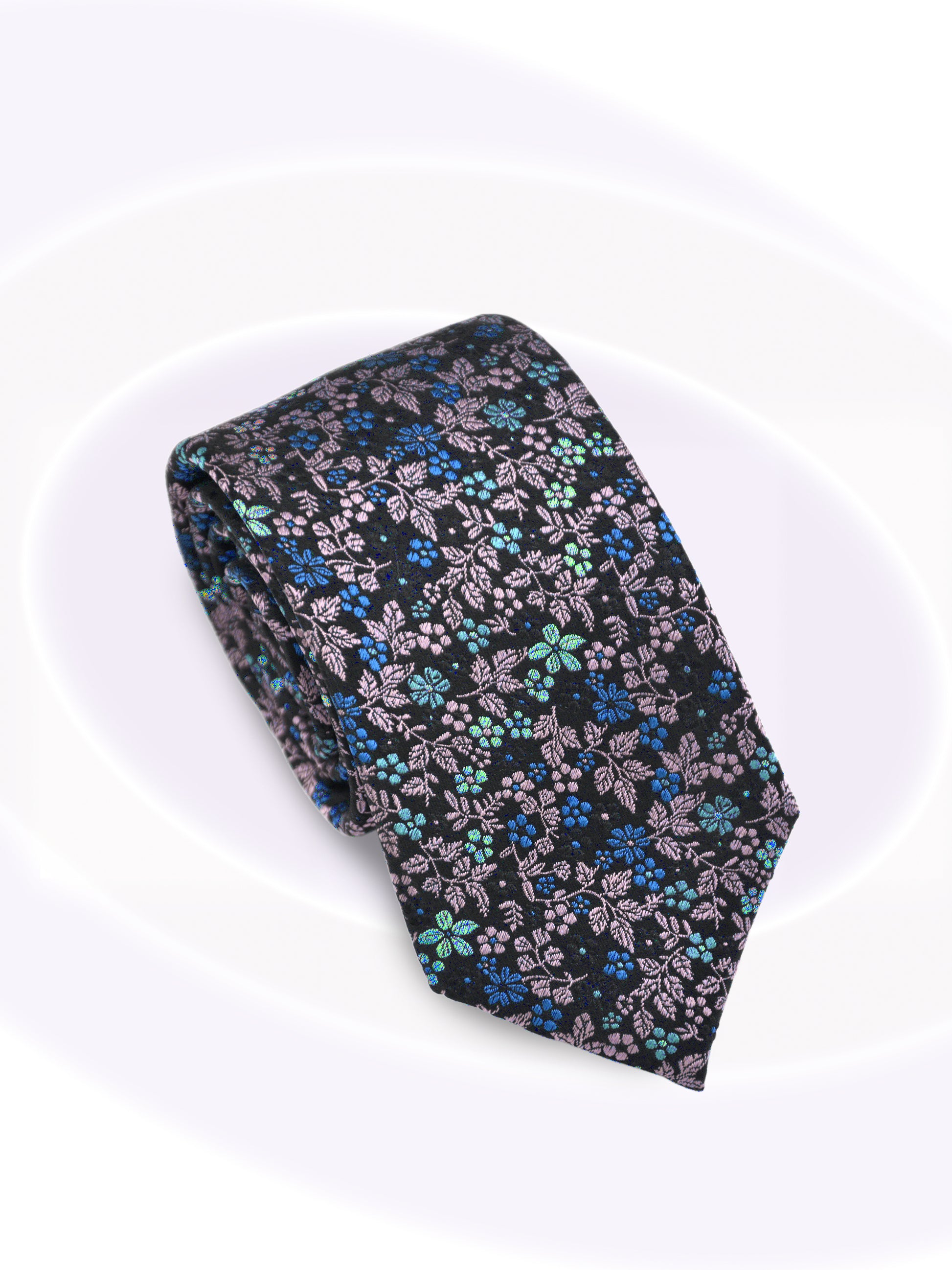 Mauve Floral Silk Tie