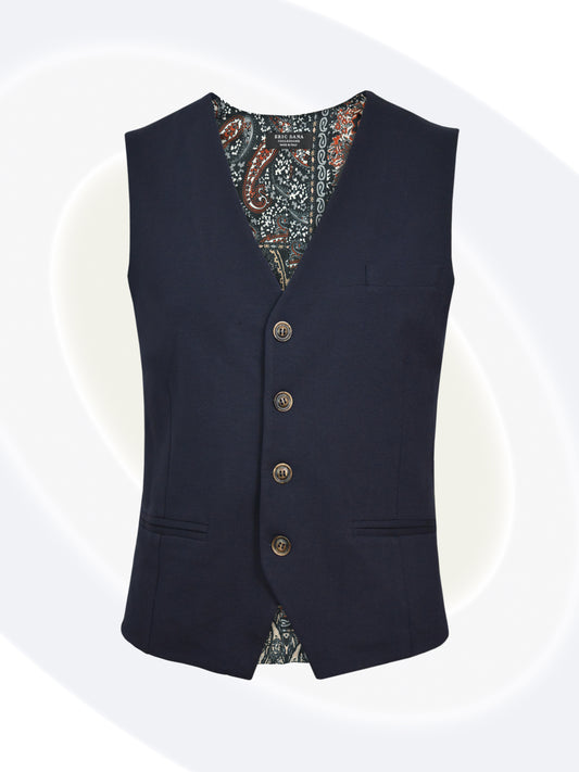 Gab-Paisley Stretch Vest