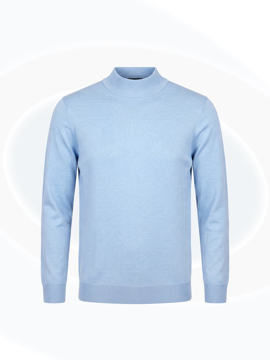 Gian Mock Neck Sky Blue