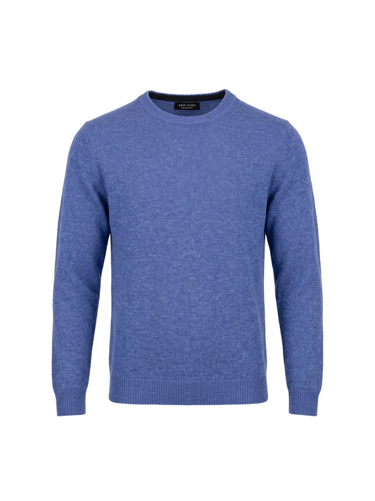 Niro Crew Knit Sweater-Azure