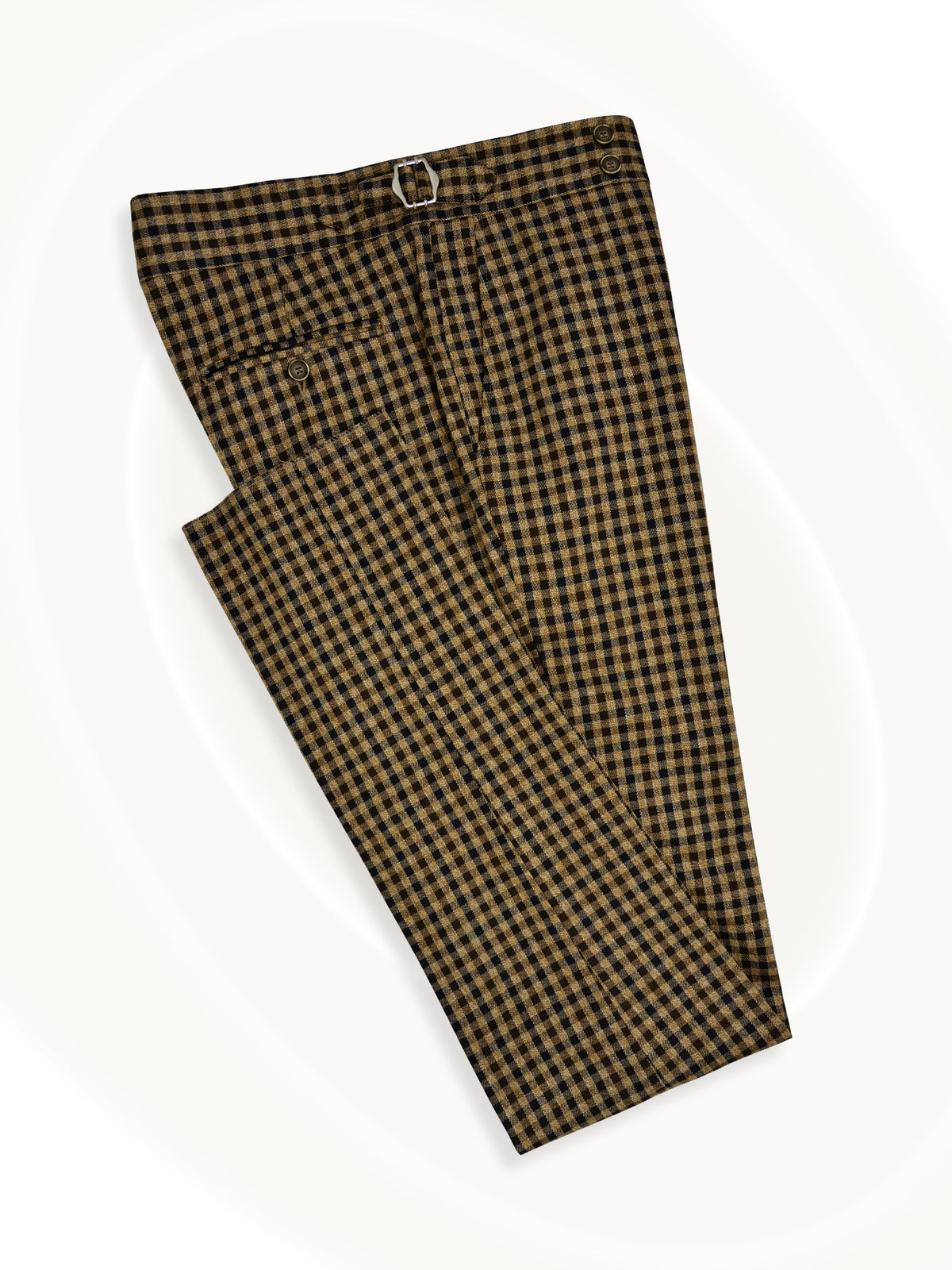 Nizza Wool Pants Brown Check