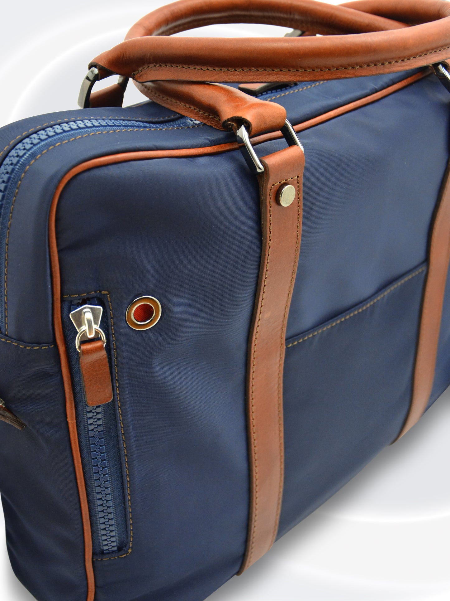 Sac pour ordinateur portable en nylon et cuir