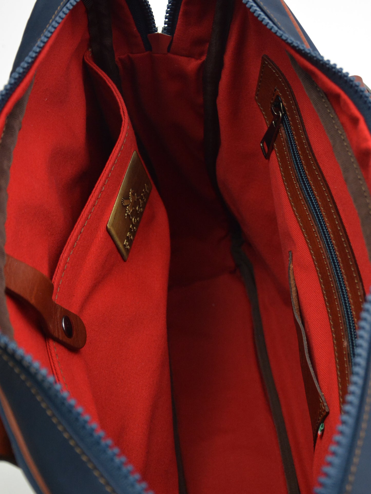 Sac pour ordinateur portable en nylon et cuir