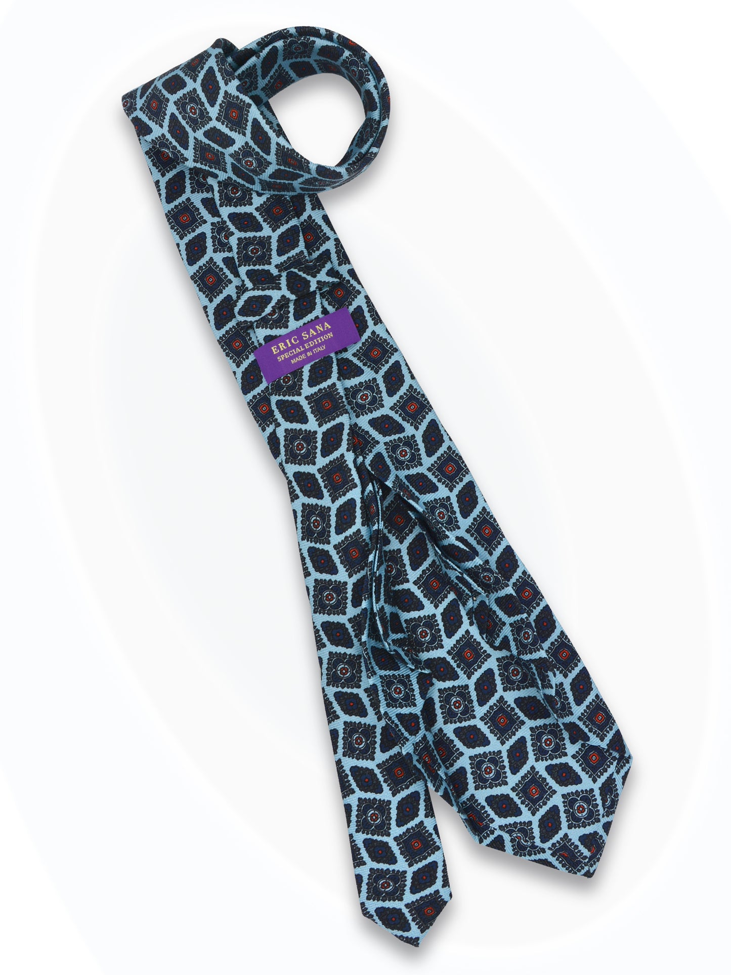Ozzi 7-Folds Italian Silk Tie