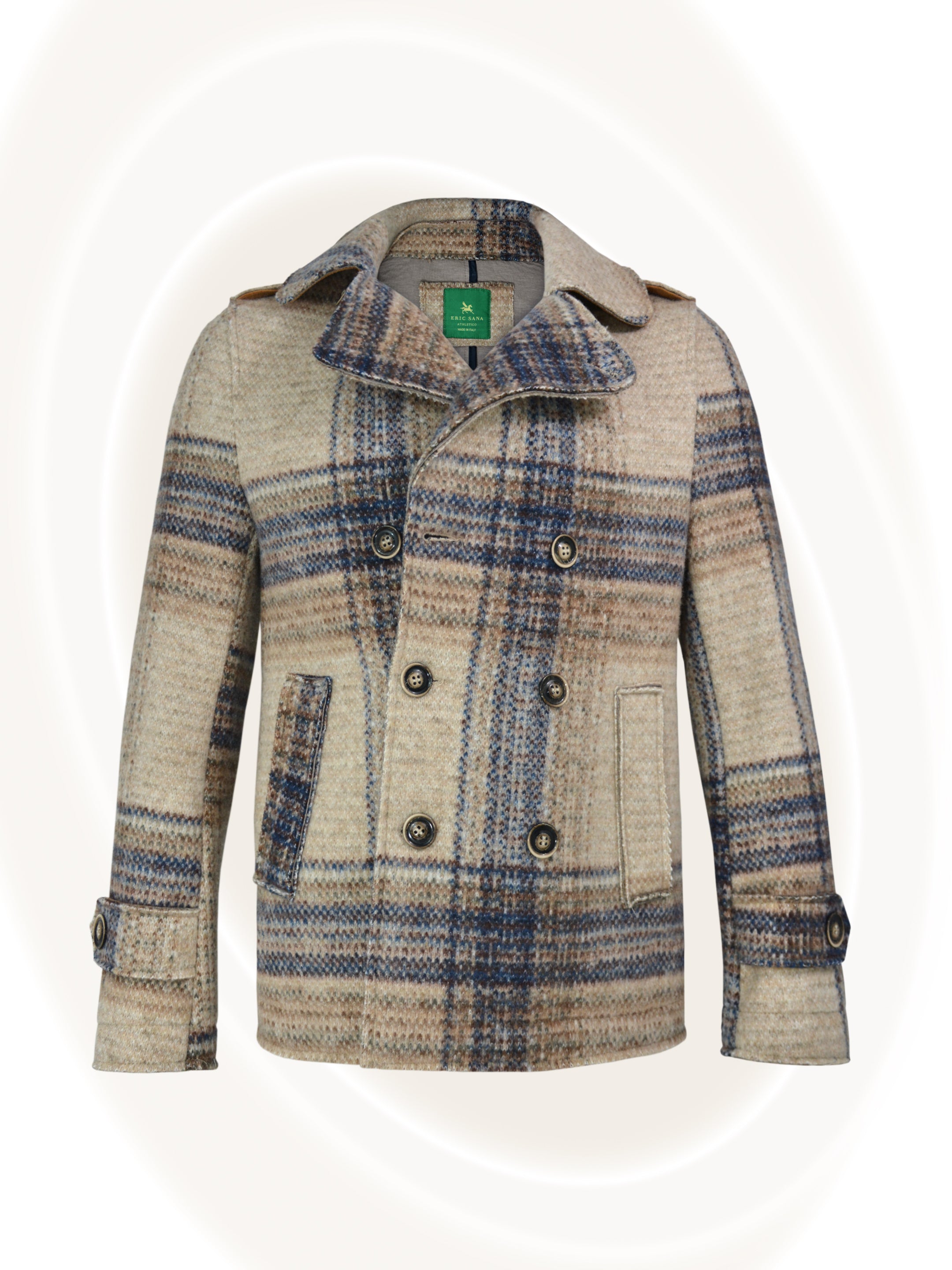 Jacket Mens Checkered Peacoat Peacoat Plaid Jacket