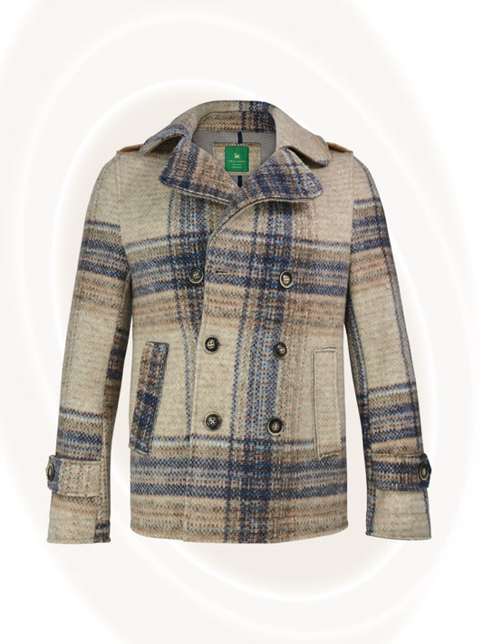 Veste à carreaux Peacoat