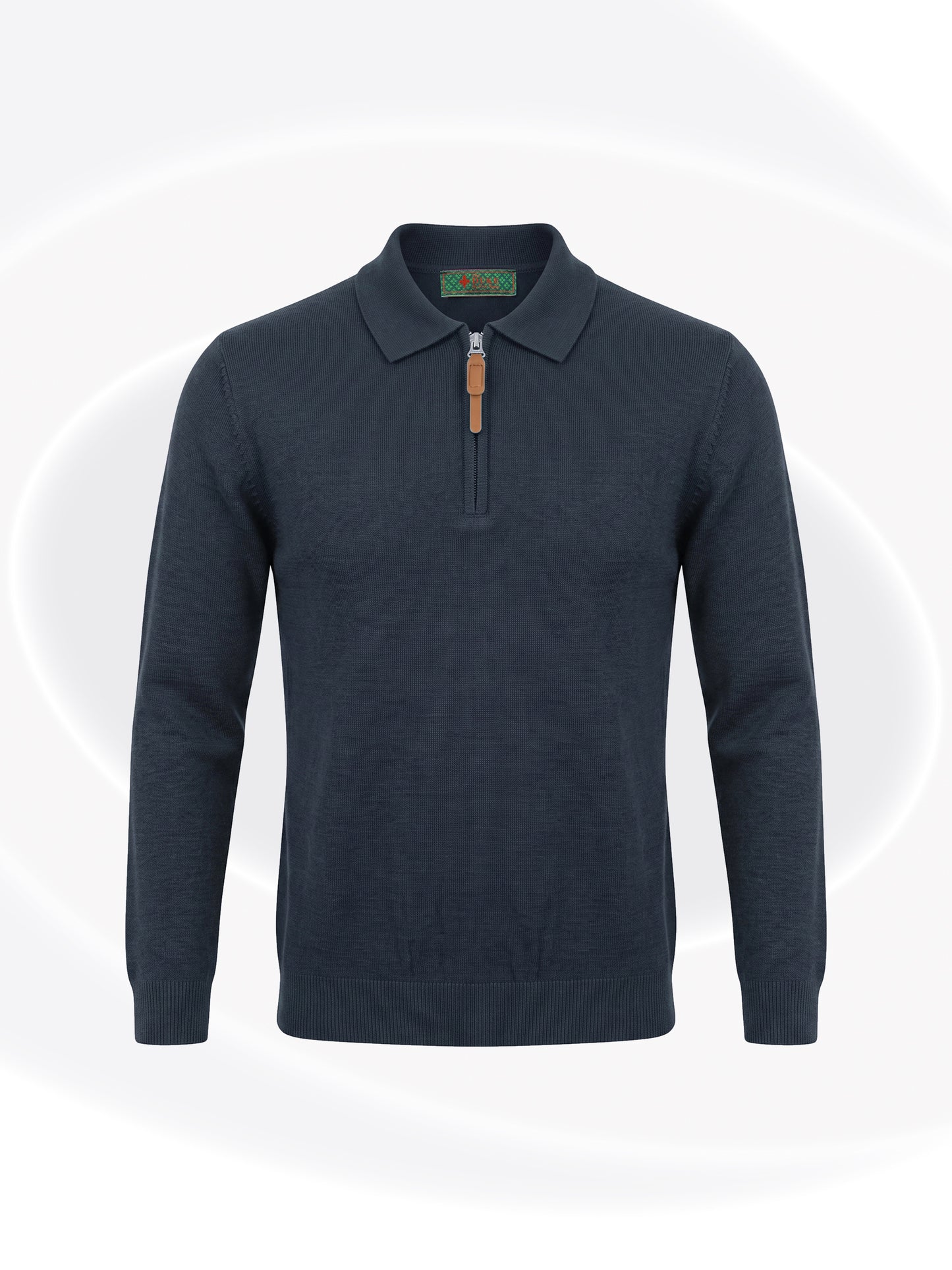 Quarter Zipped Polo Sweater