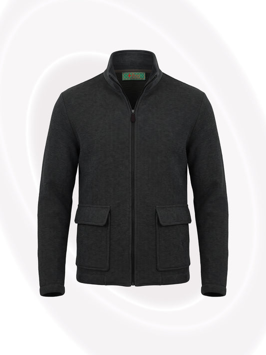 Ribbed Wool-Mix Jacket