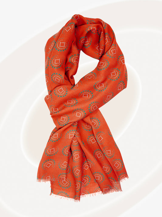 Cashmere & Modal Orange Scarf