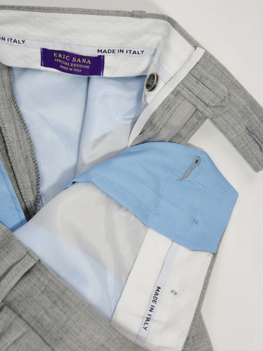 Salerno Wool Pants Gray details