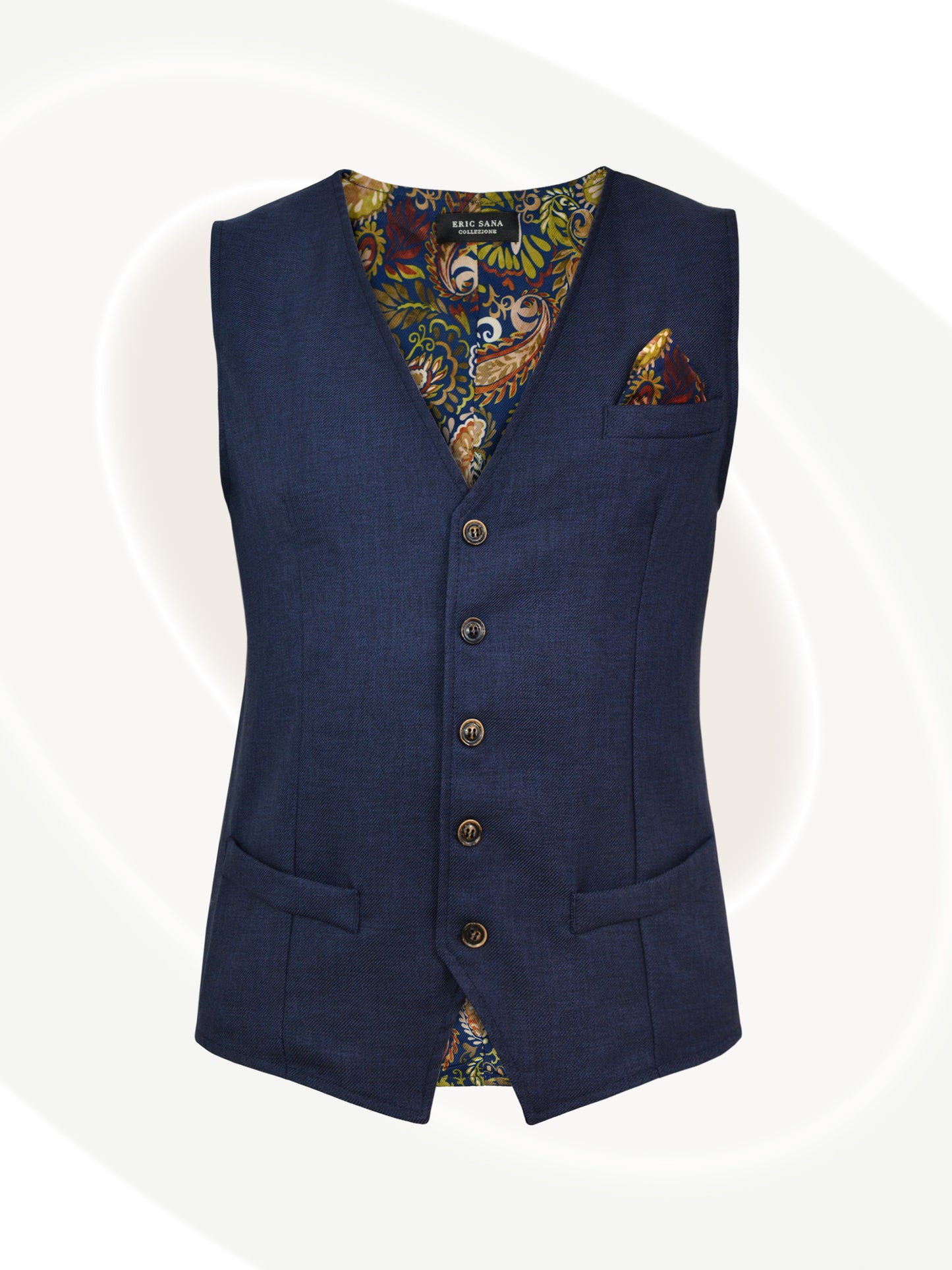 Gilet Paisley bicolore