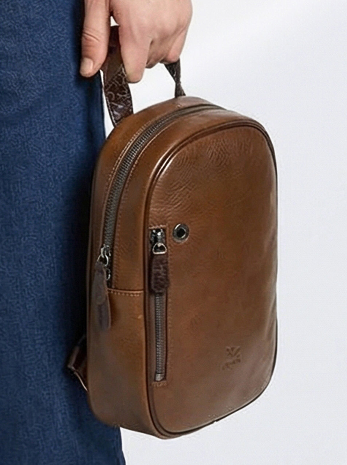 Brown Leather Travel Bag