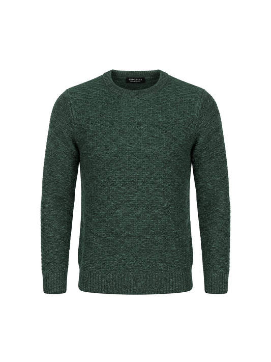 chenille sweater forest green
