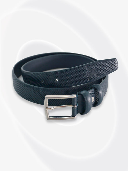 Ceinture en cuir à pois
