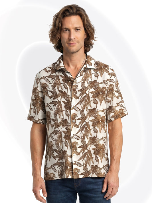 Floral Vis-Cot Polo Shirt