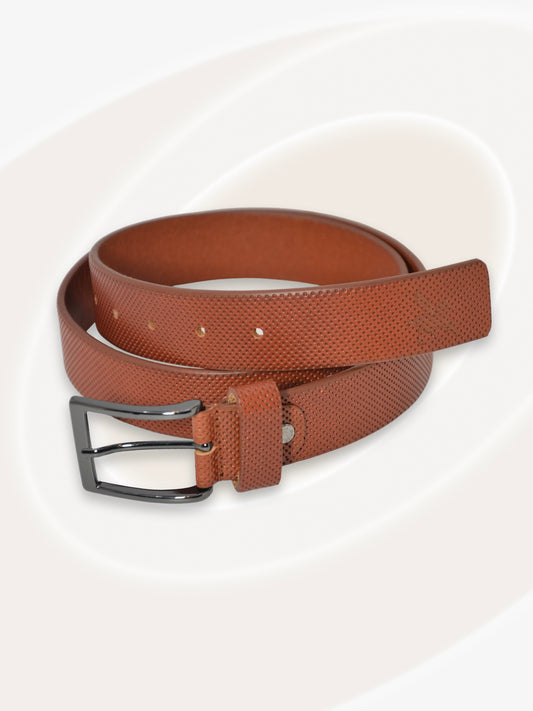 Ceinture en cuir à pois métallisés