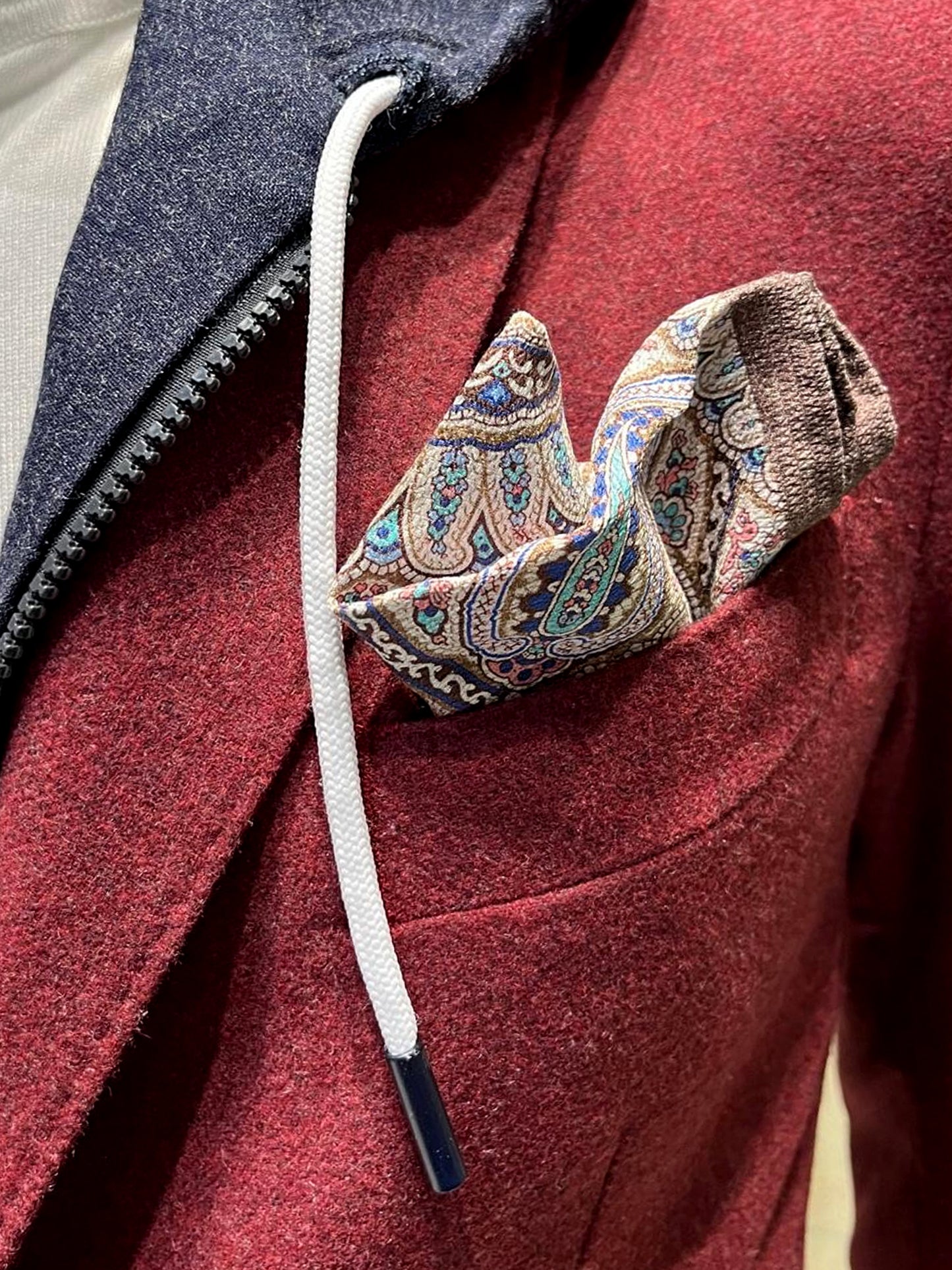 Two Tone Silk Pocket Square