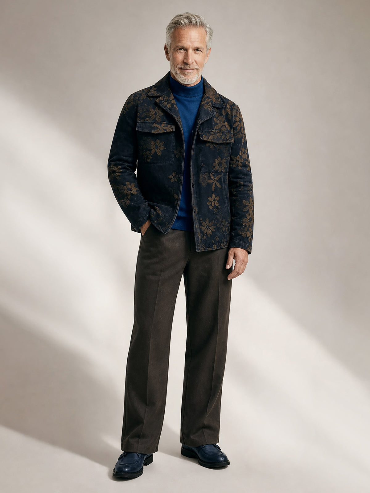 Floral Velvet Jacket Outfit
