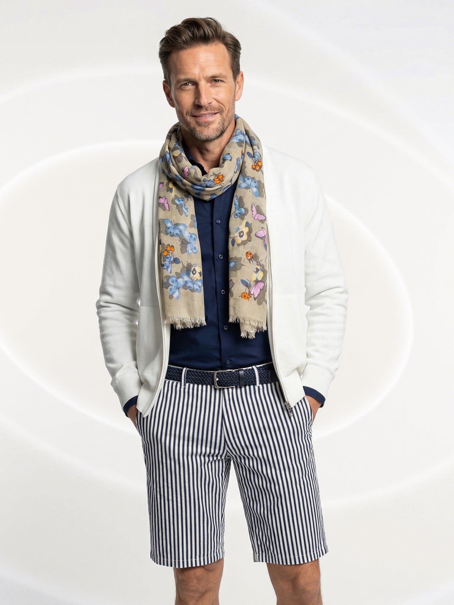 Zip Front Knit Cardigan