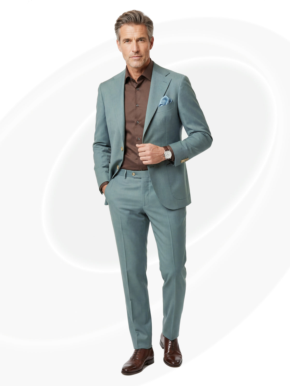Abito Musitano Tailored Suit Sage Green