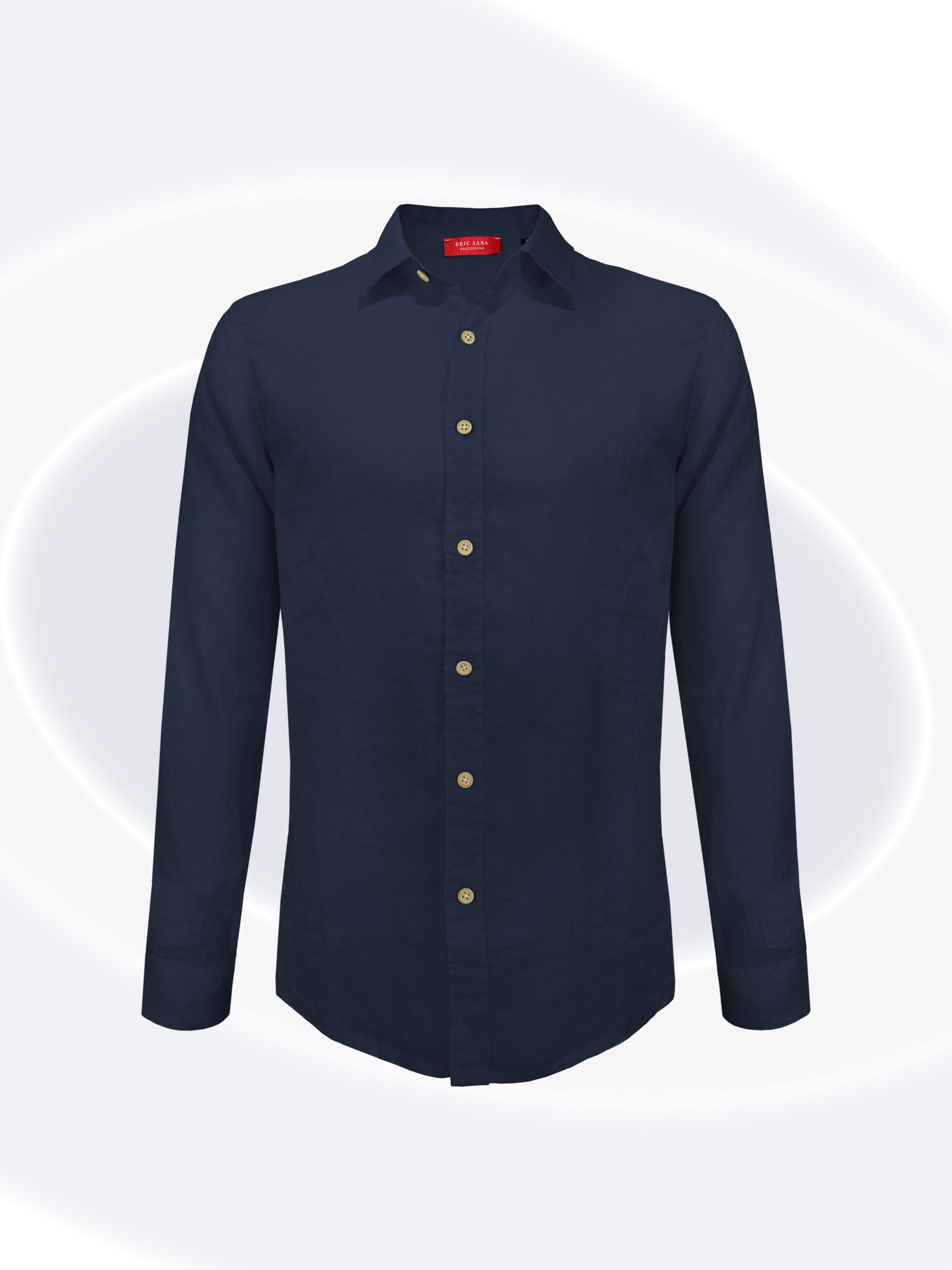 Amato Linen Shirt_Navy