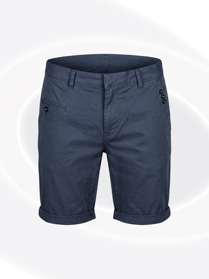 Dark blue shorts on a white background