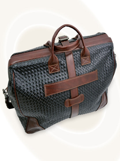 Hand-Woven Briefcase Duffel Bag