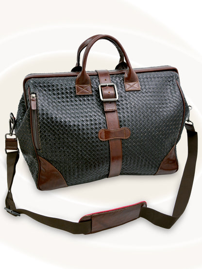 Hand-Woven Briefcase Duffel Bag