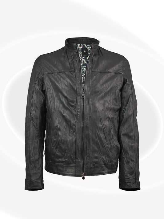 502 Bomber Retro Stropiciati Washed Leather