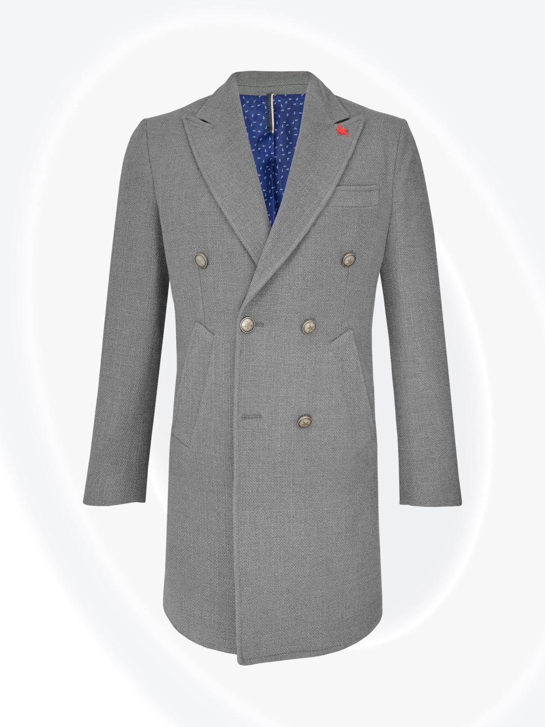 Cappotto Double Breasted Capri Gray