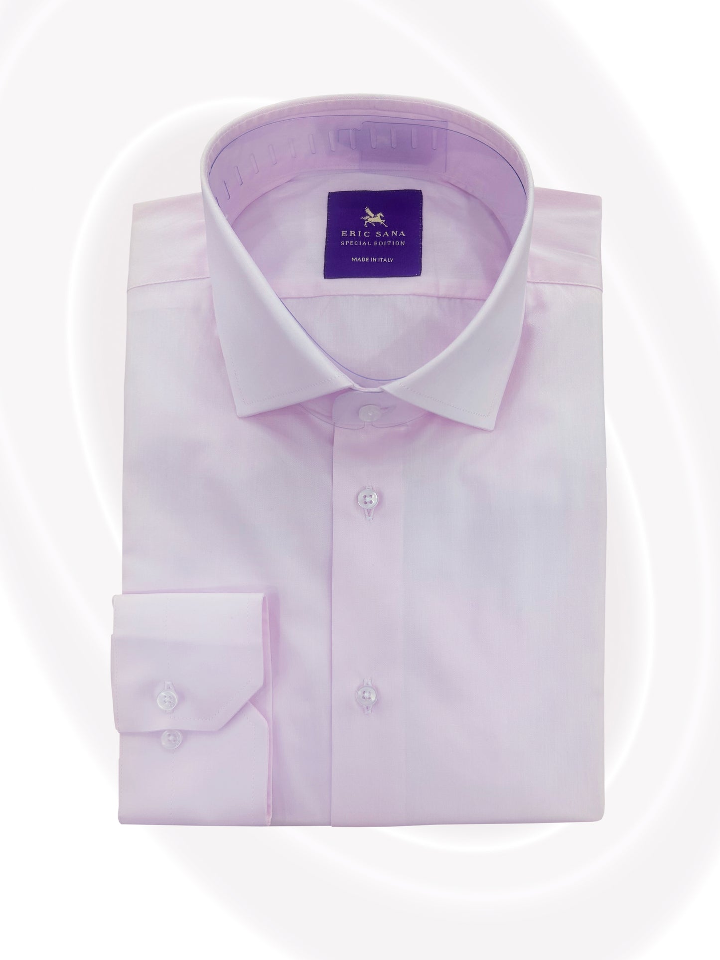 Folded light pink dress shirt 