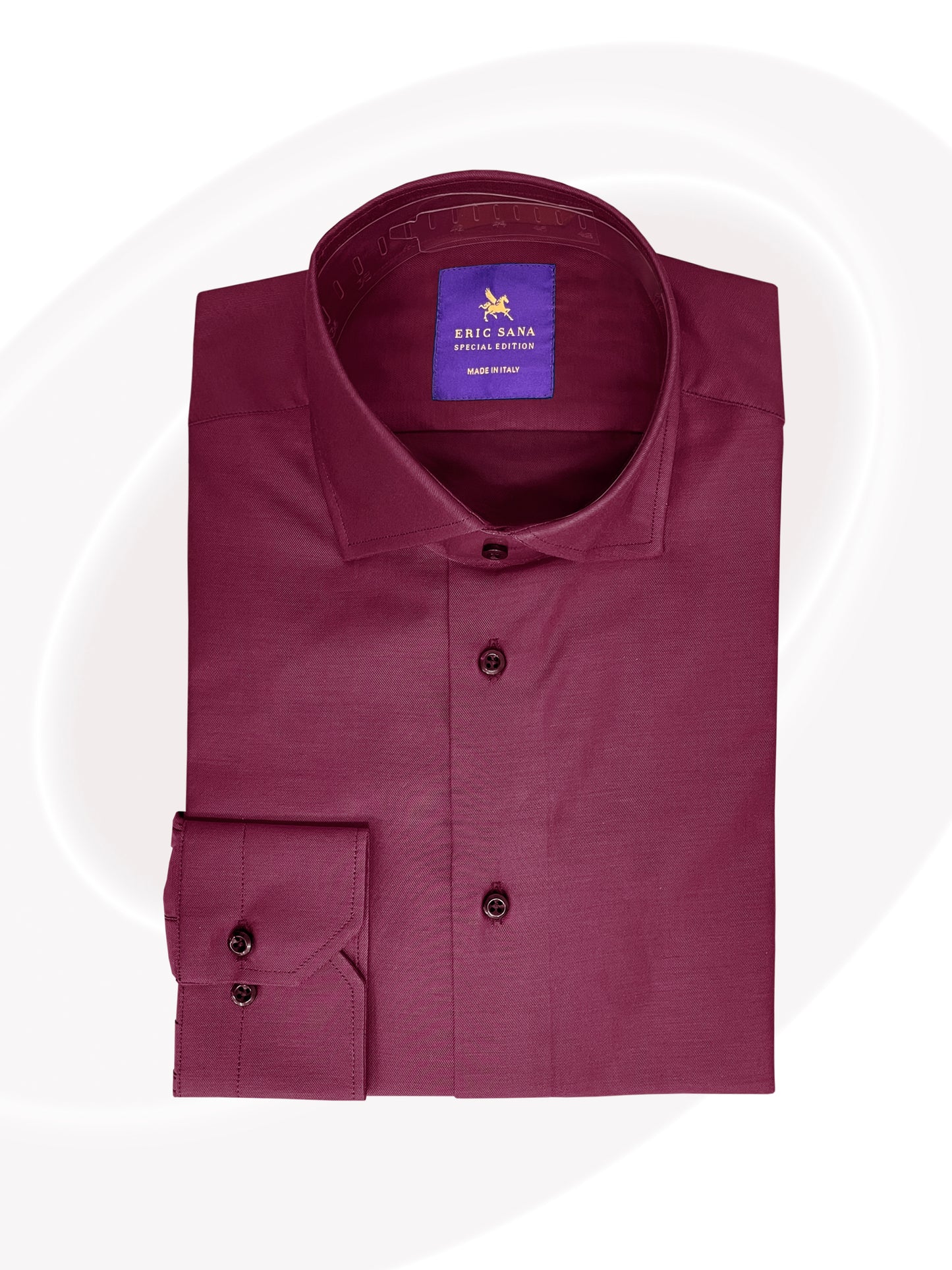 Folded burgundy dress shirt d