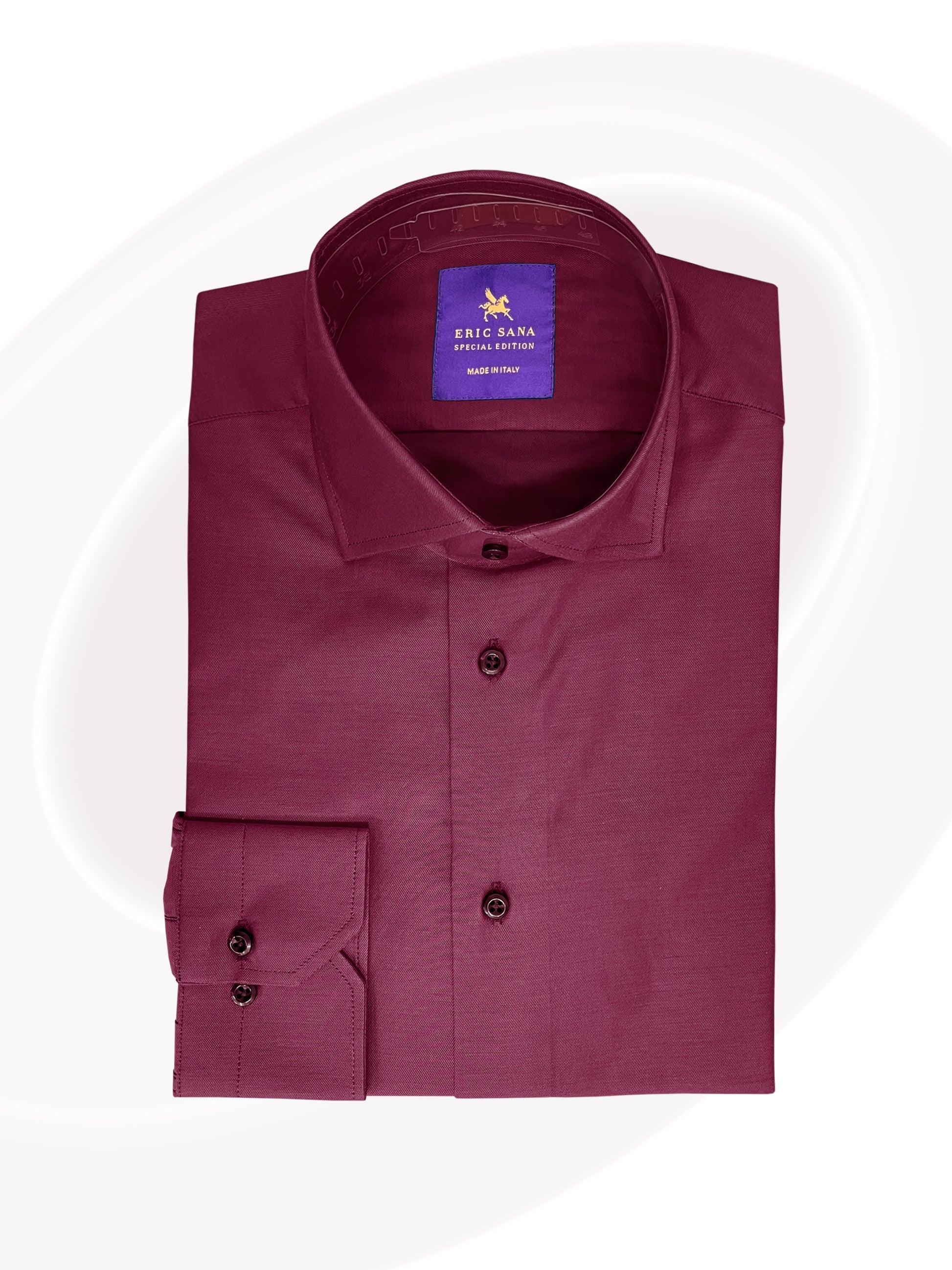 Folded burgundy dress shirt d