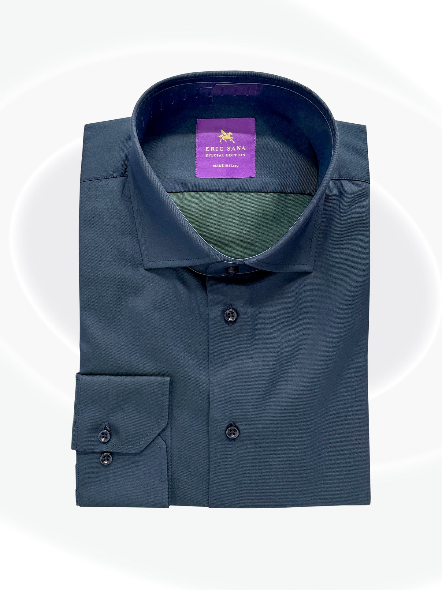 Folded navy shirt