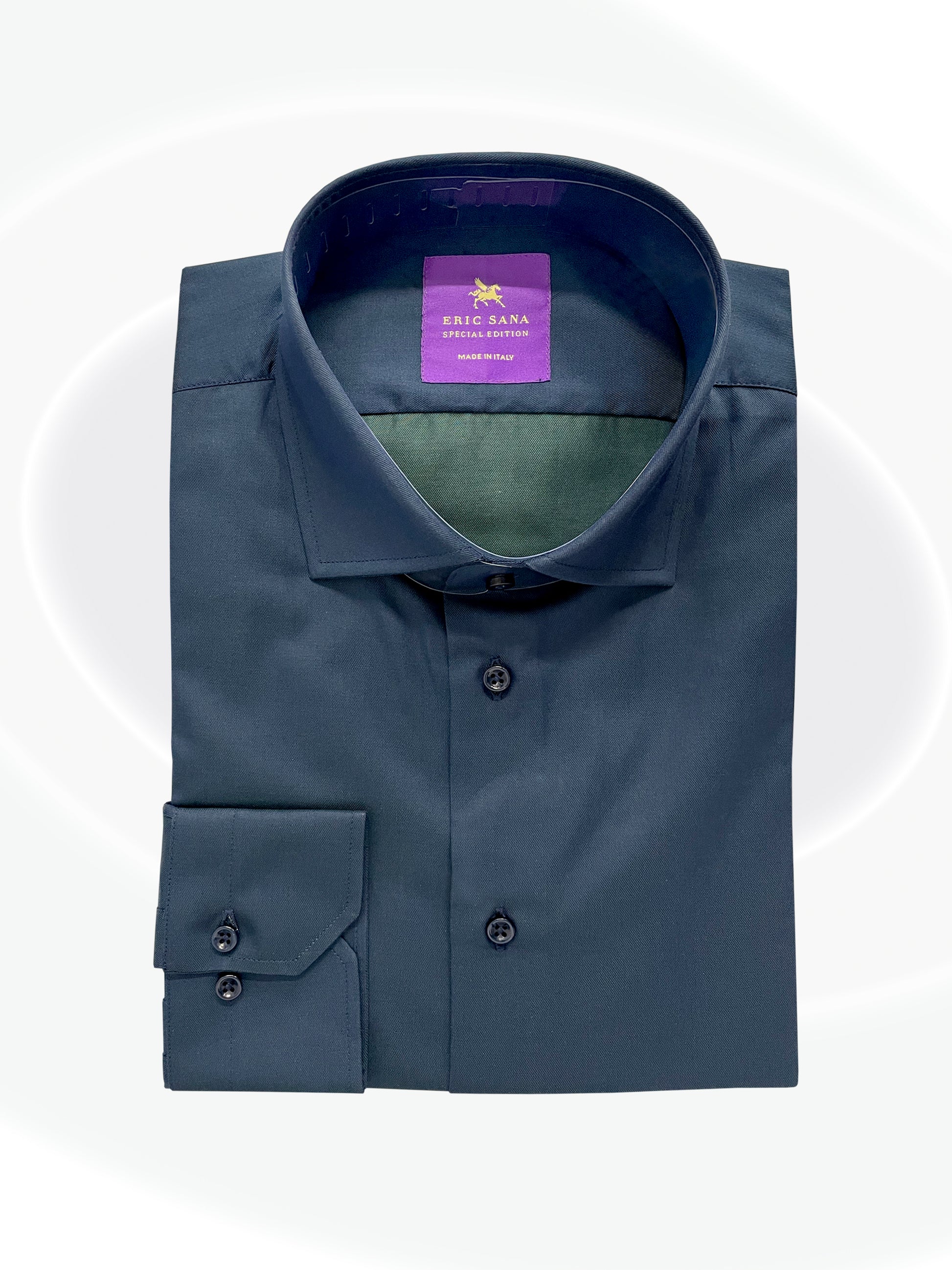 Folded navy shirt
