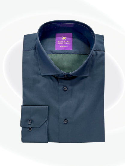 Folded navy shirt