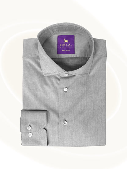 Gray dress shirt folded
