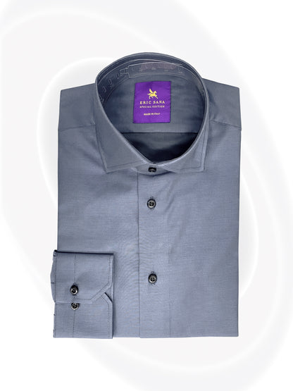 Folded gray dress shirt 